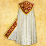 Kapa haftowana "Classico Bianco"
