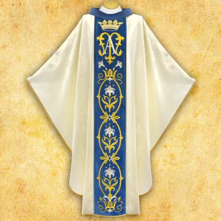 Ornat haftowany "Maria D'Oro-Bianco"