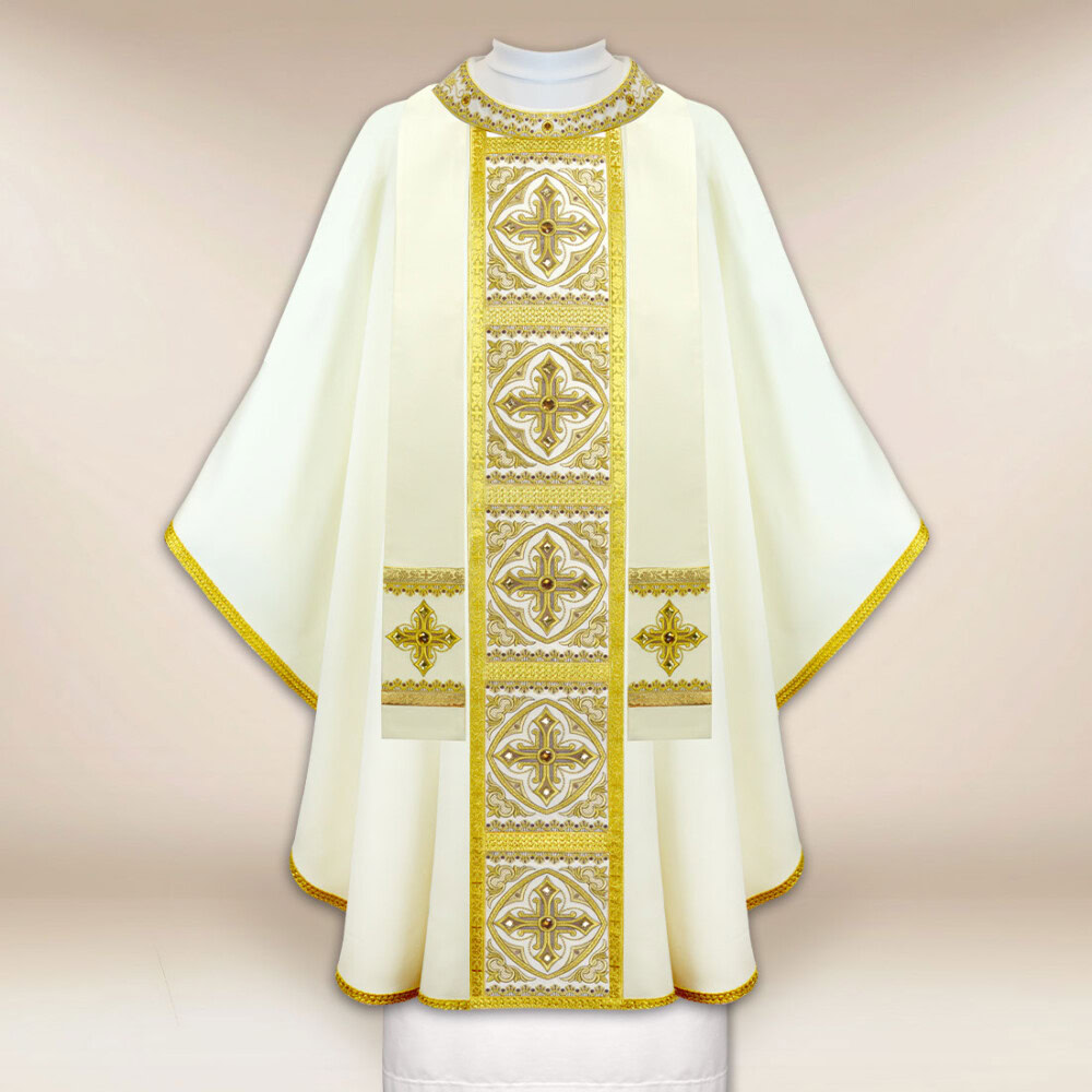 Ornat haftowany „Brillante-Bianco”