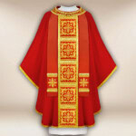 Ornat haftowany “Brillante-Rosso”