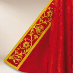 Kapa liturgiczna czerwona IHS haftowana