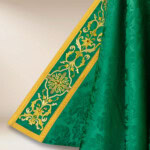 Haftowana kapa liturgiczna zielona