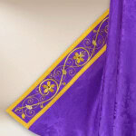 Kapa haftowana fioletowa