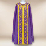 Kapa haftowana fioletowa