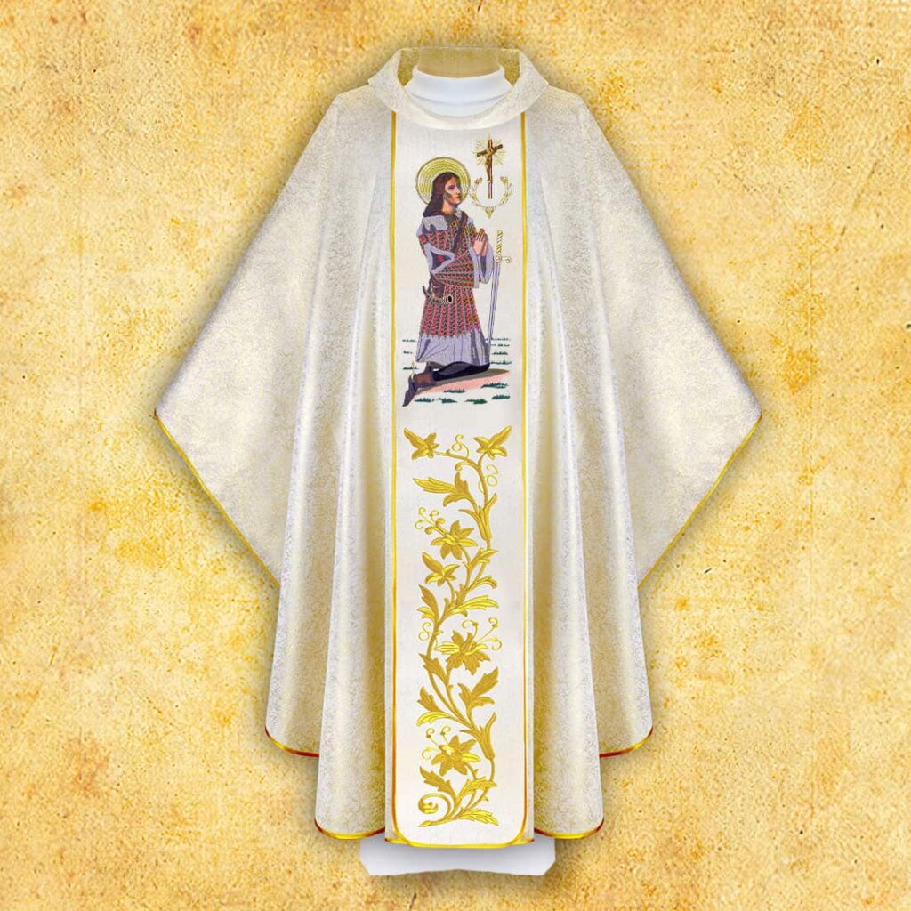 Ornat haftowany Św. Hubert
