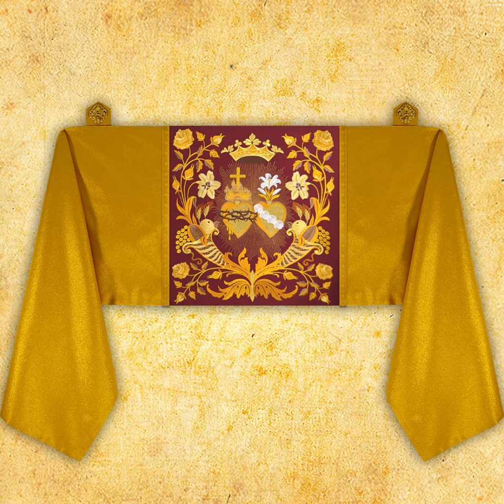 Welon naramienny Serce Jezusa i Maryi