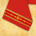 Dalmatyka haftowana "Brillante-Rosso"