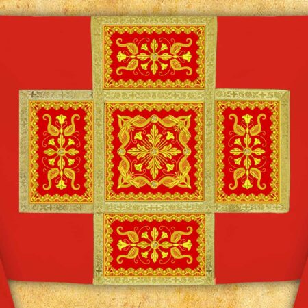 Dalmatyka haftowana "Brillante-Rosso"