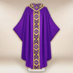 Ornat haftowany “Moderno Carisma” fioletowy