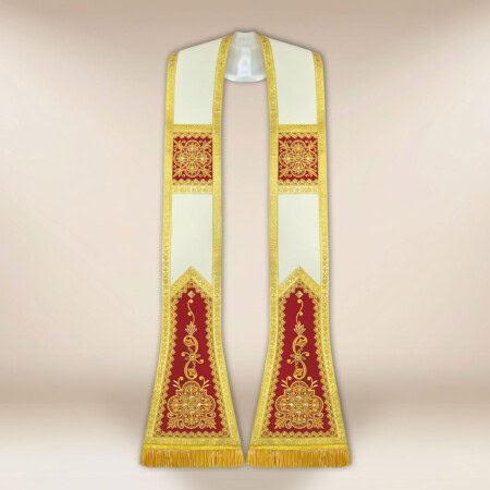 Stuła haftowana rzymska "Brillante-Vino"