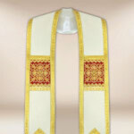 Stuła haftowana rzymska “Brillante-Vino”