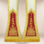 Stuła haftowana rzymska “Brillante-Vino”