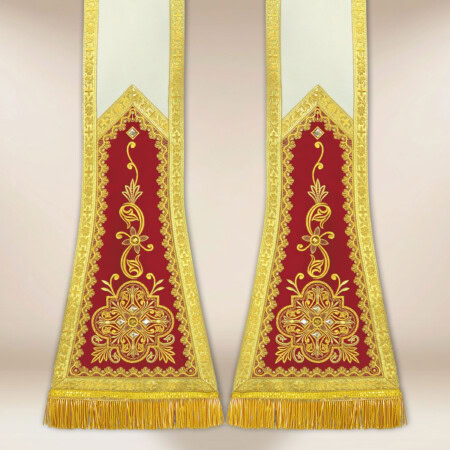 Stuła haftowana rzymska “Brillante-Vino”