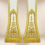 Stuła haftowana rzymska “Brillante-Bianco”