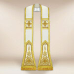 Stuła haftowana rzymska “Brillante-Bianco”