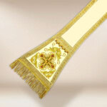 Haftowany manipularz “Brillante-Bianco”