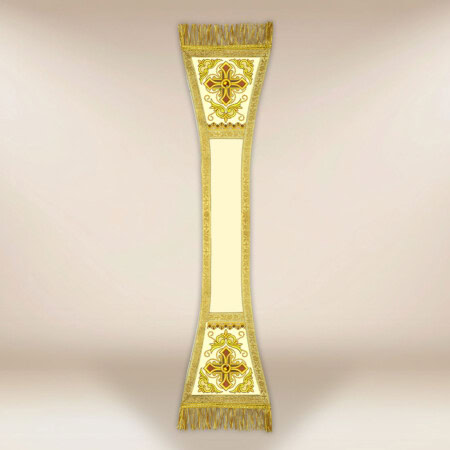 Haftowany manipularz "Brillante-Bianco"