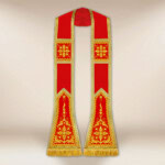 Stuła haftowana rzymska “Brillante-Rosso”