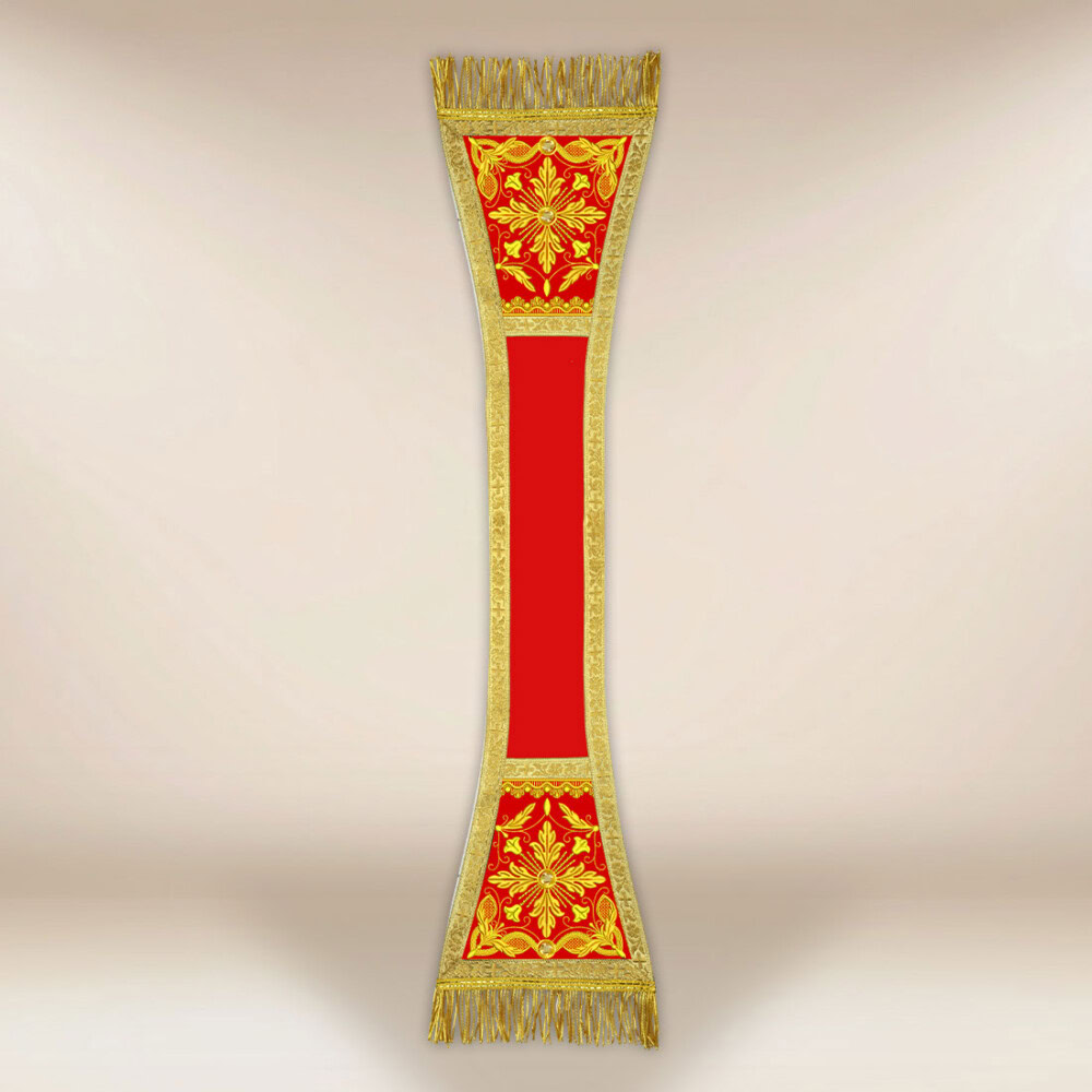 Haftowany manipularz “Brillante-Rosso”