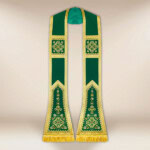 Stuła haftowana rzymska “Brillante-Verde”