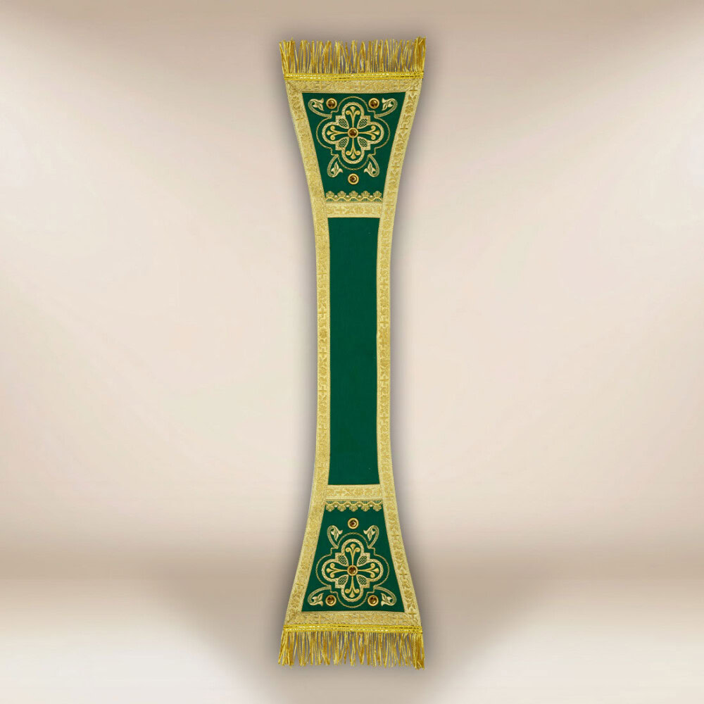 Haftowany manipularz “Brillante-Verde”