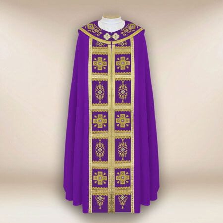 Kapa haftowana „Brillante Viola”