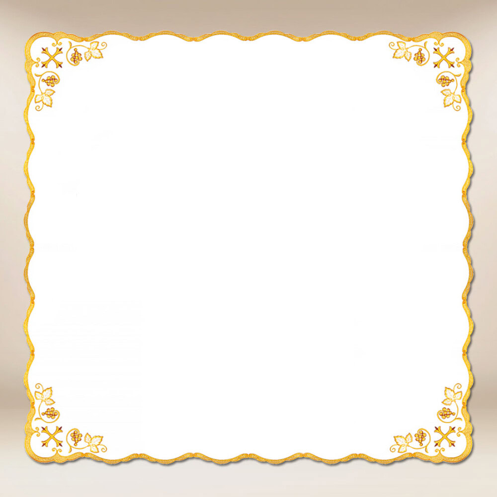 Serwetka haftowana “Złota Seria – Krzyżyki” 110×110