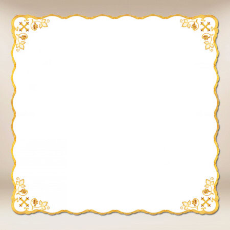 Serwetka haftowana "Złota Seria - Krzyżyki" 110x110