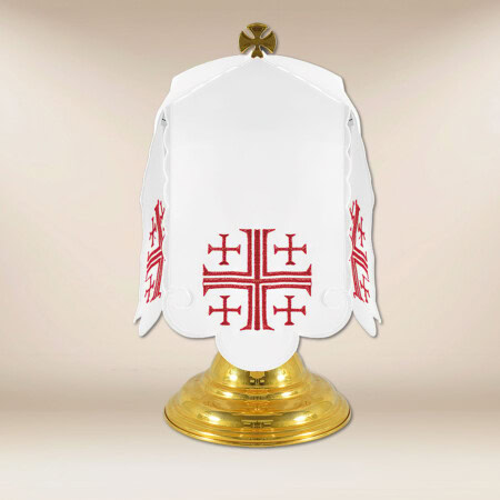 Sukienka na puszkę "Krzyże Jerozolimskie" czerwone