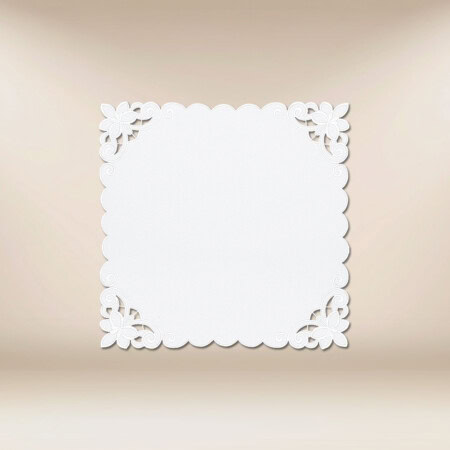 Serwetka haftowana "Biała Lilia" 45x45