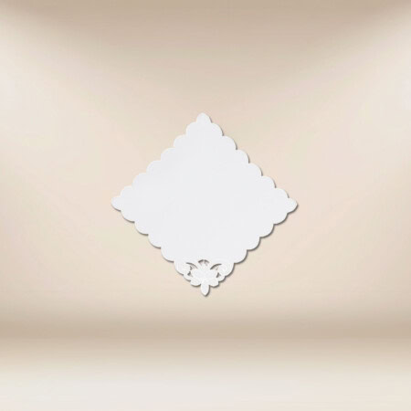 Serwetka haftowana "Biała Lilia" 32x32