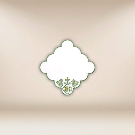 Serwetka haftowana "IHS Zielony" 32x32