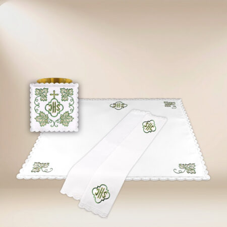 Bielizna kielichowa "IHS Zielony"