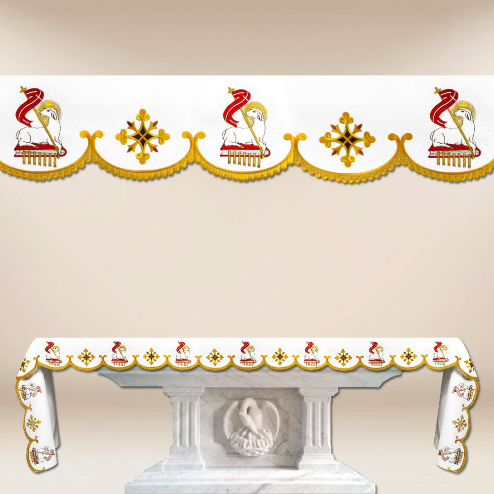 Serwetka haftowana “Agnus Dei” 110×110