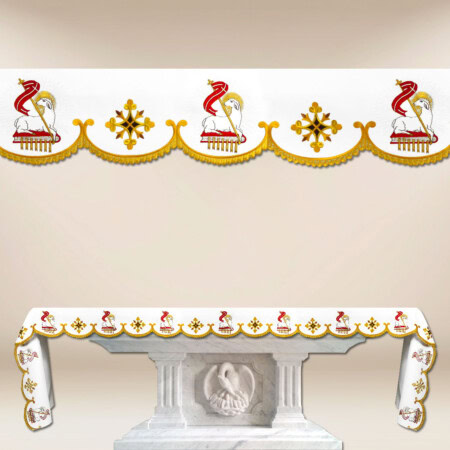 Obrus haftowany "Agnus Dei" - na dowolny wymiar