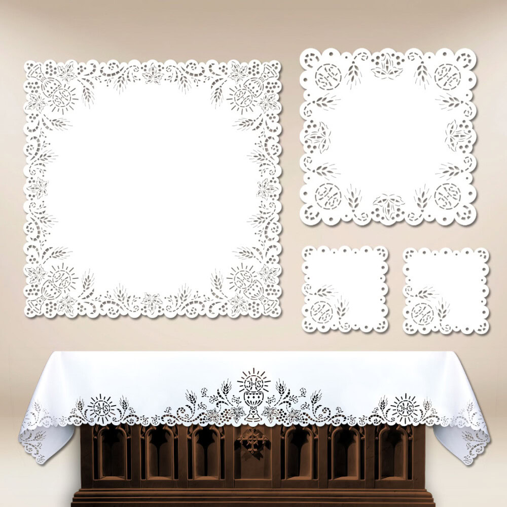 Ażurowy komplet ołtarzowy “Kielich Wiary”