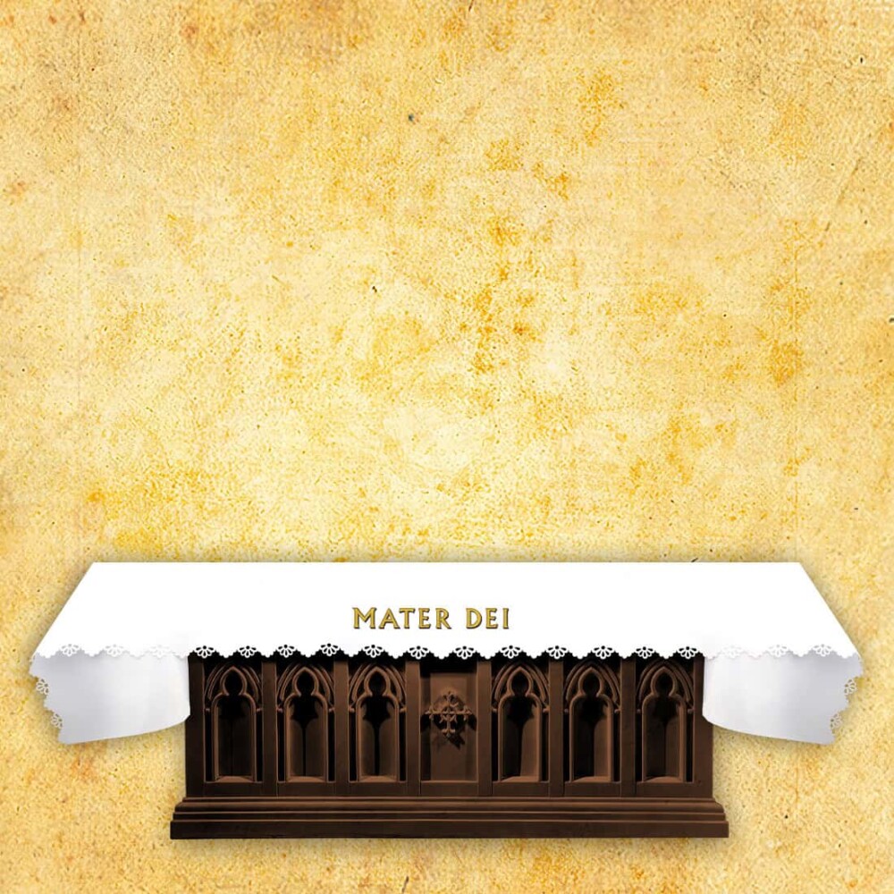 Obrus foto wycinany laserowo "Mater Dei"