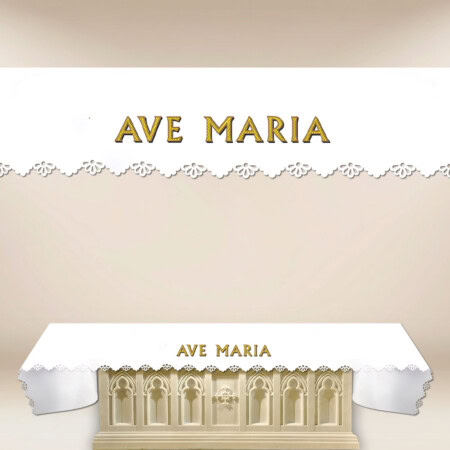 Obrus foto wycinany laserowo "Ave Maria"