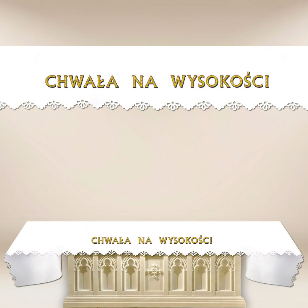 Obrus Foto Wycinany Laserowo "Chwała Na Wysokości"