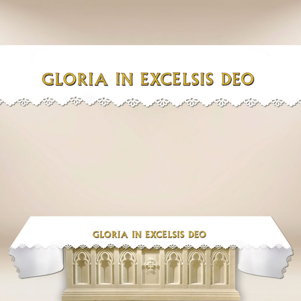 Obrus Foto Wycinany Laserowo "Gloria In Excelsis Deo"