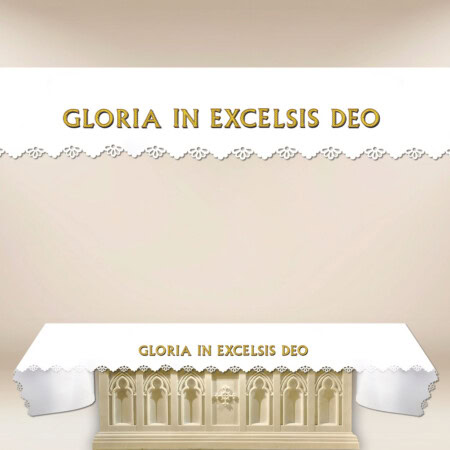 Obrus Foto Wycinany Laserowo "Gloria In Excelsis Deo"