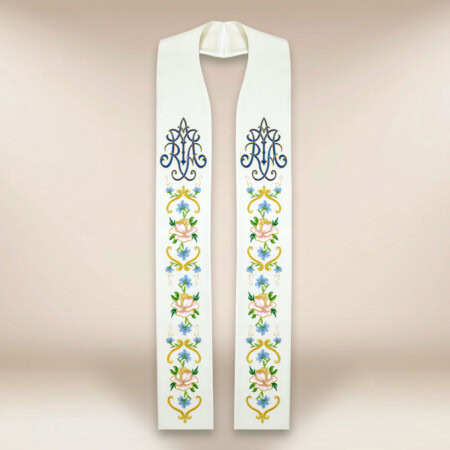 Stuła haftowana "Maryjna"