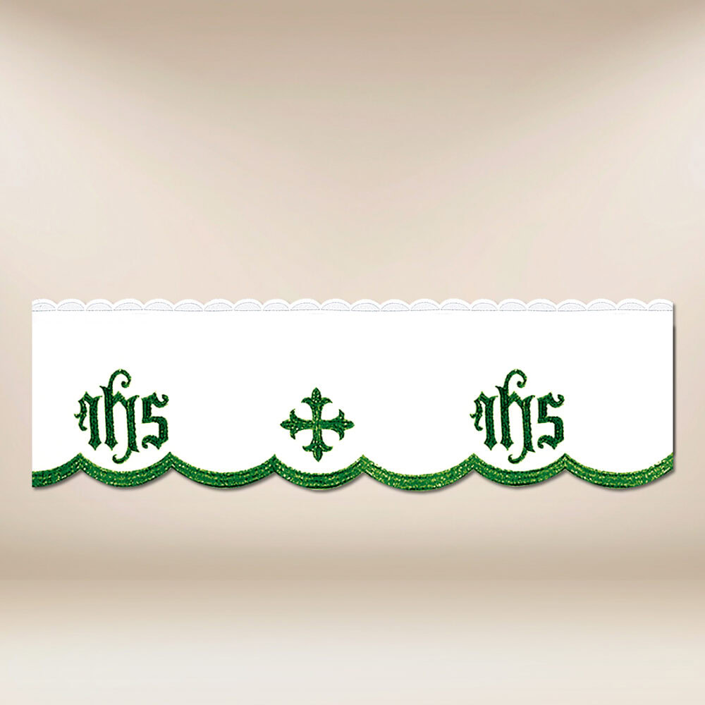 Koronka haftowana "Katedralny" Zielona