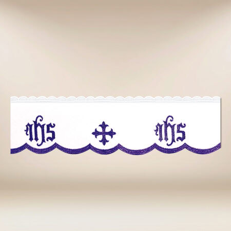 Koronka haftowana "Katedralny" Fioletowa