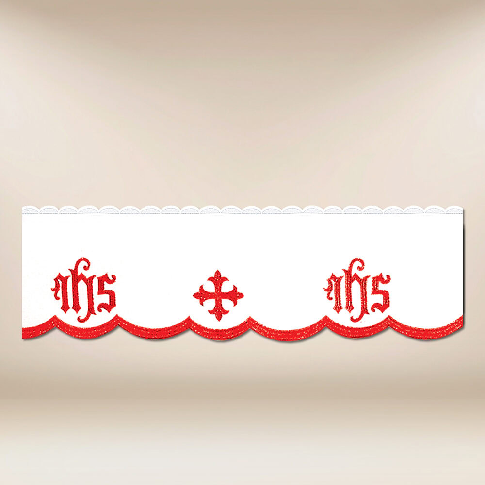 Koronka haftowana "Katedralny" Czerwona