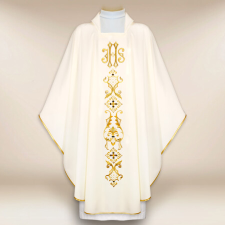 Ornat haftowany "IHS"