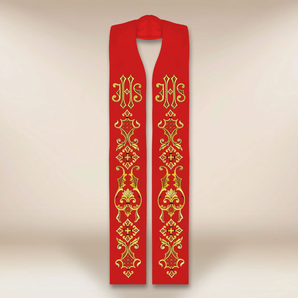 Stuła haftowana “IHS”