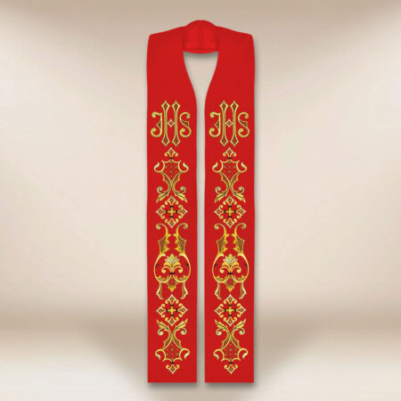Stuła haftowana "IHS"