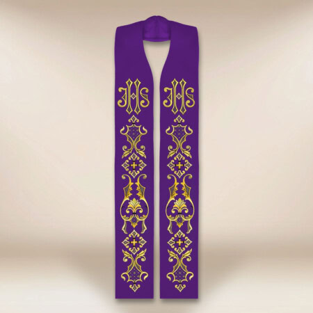 Stuła haftowana "IHS"