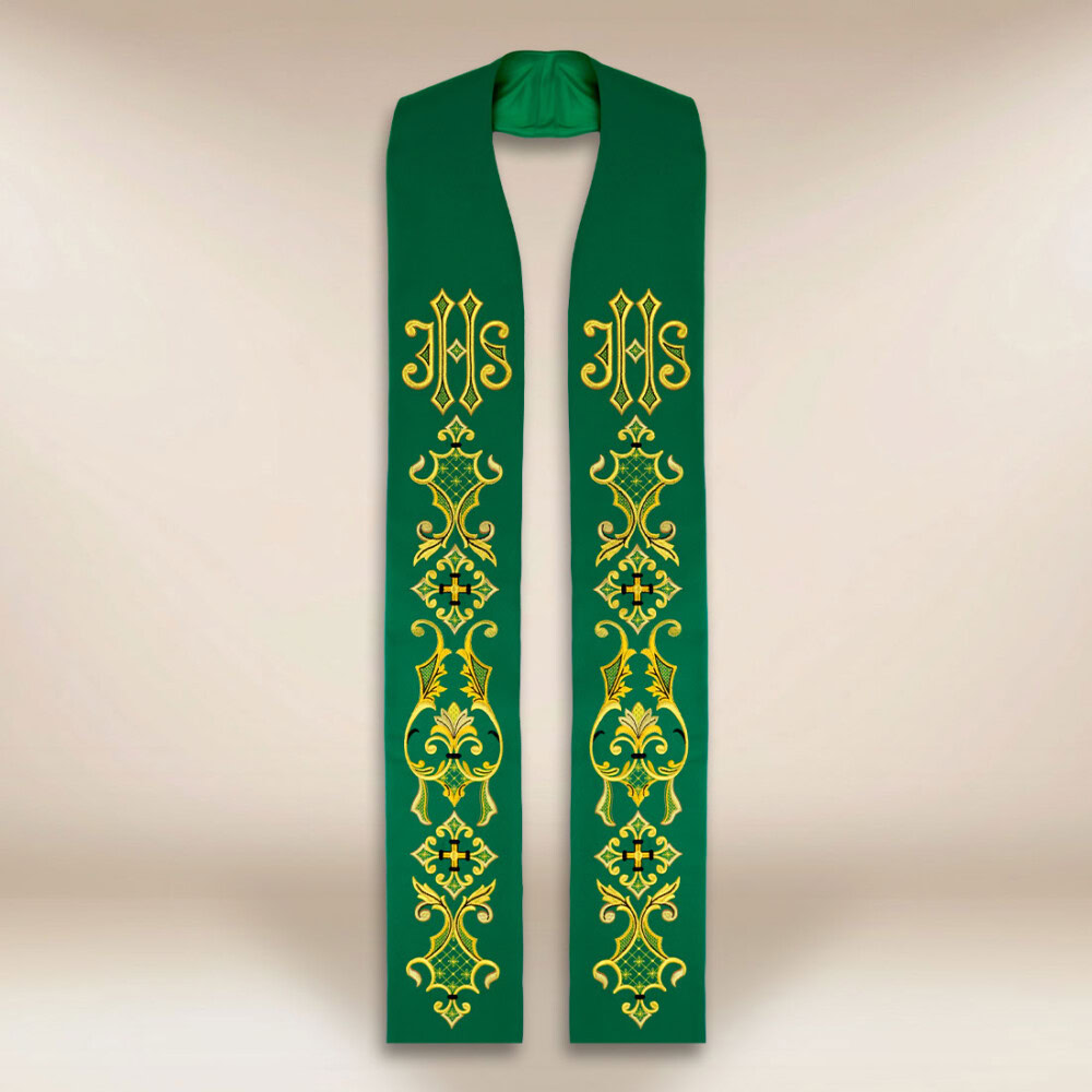 Stuła haftowana “IHS”